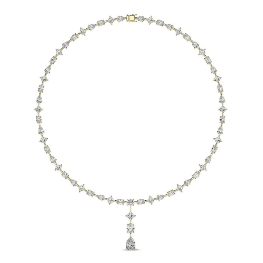 Geelgouden diamanten ketting van Valquère