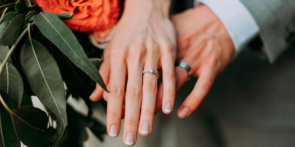 Engaged couple