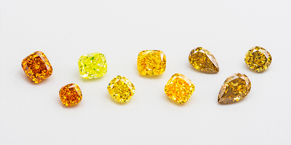Coloured diamonds
