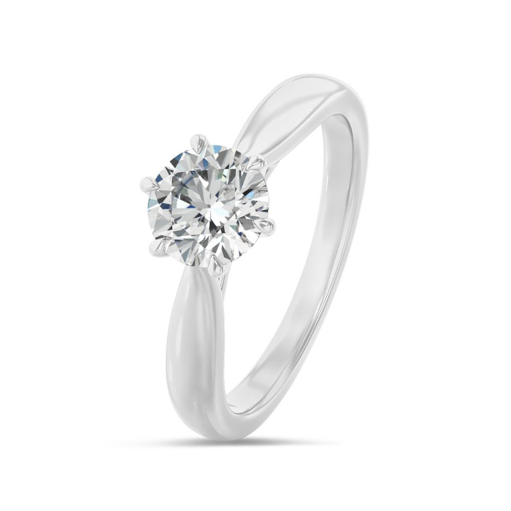 White gold diamond engagement ring