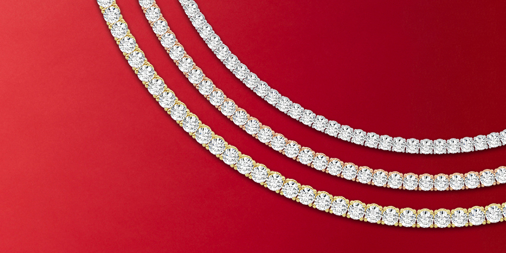 Braccialetti tennis con diamanti