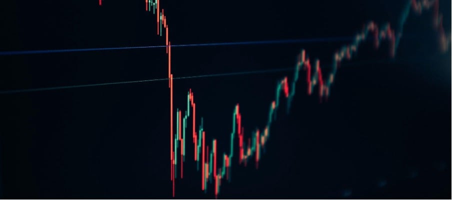 Visualisatie van de beurs, inclusief bedrijven die handelen in diamanten