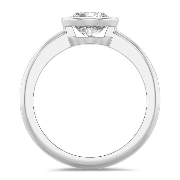 Ringen - 2.00 karaat solitaire ring in platina met ronde lab grown diamant