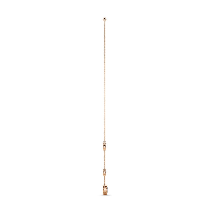 1.80 karaat lab grown diamanten satelliet halsketting in rood goud