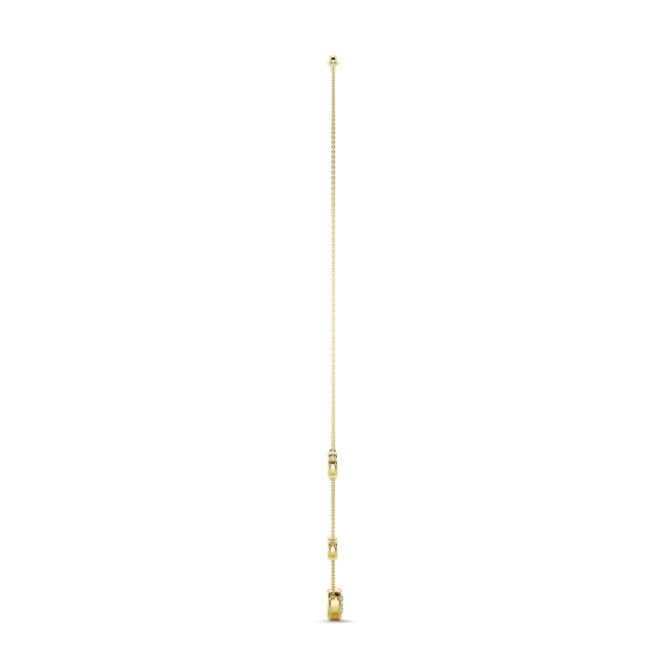 2.00 karaat lab grown diamanten satelliet halsketting in geel goud