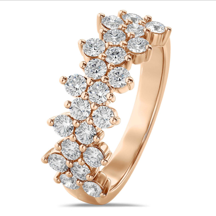 1.20 karaat lab grown diamanten alliance in rood goud