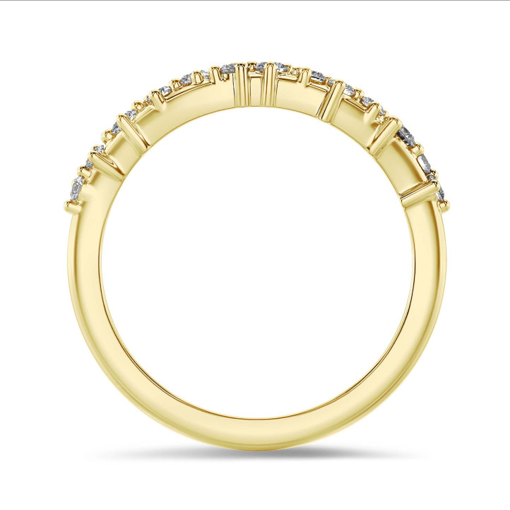 0.12 karaat eternity ring in geelgoud met ronde lab grown diamanten