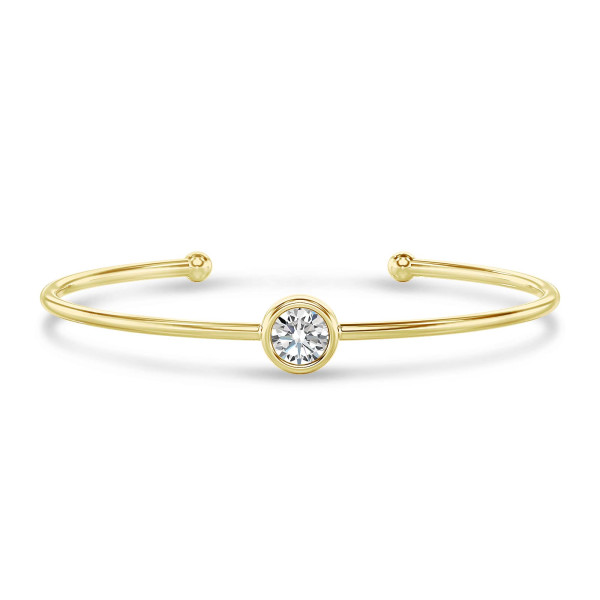1.00 karaat lab grown diamanten armband in geel goud