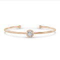 2.00 karaat lab grown diamanten armband in rood goud