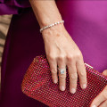7.50 karaat lab grown diamanten armband in geel goud