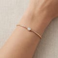 1.00 karaat lab grown diamanten armband in rood goud
