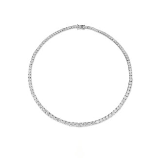 22.25 karaat lab grown diamanten dégradé halsketting in wit goud
