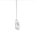 2.00 karat beyaz altın tektaş laboratuvarda yetiştirilmiş armut kesim pırlanta kolye ucu
