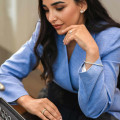 4.40 karat beyaz altından laboratuvarda yetiştirilmiş pırlantalı tenis bileziği