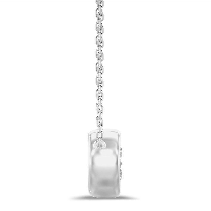 1.50克拉铂金培育钻石吊坠项链